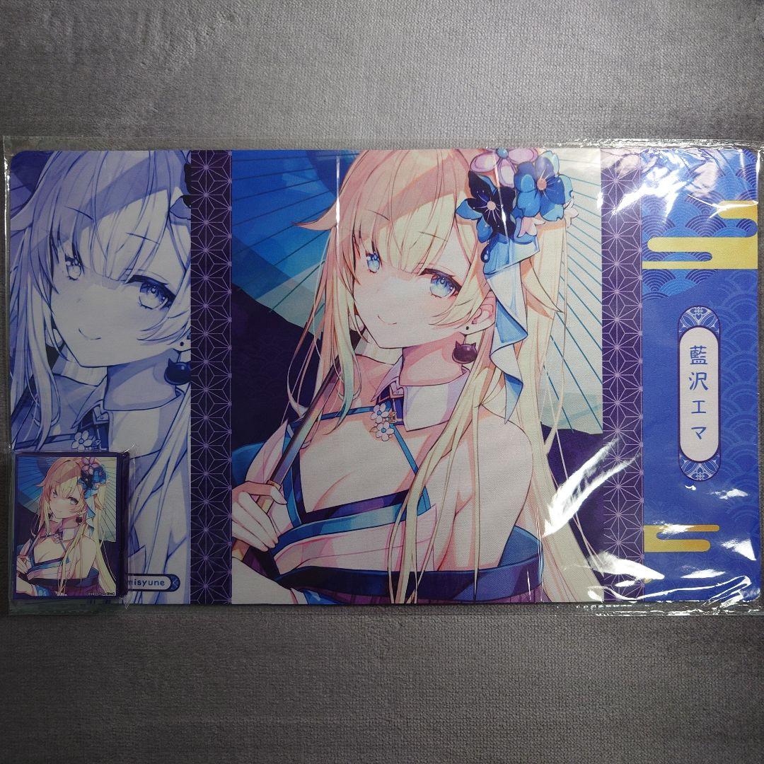 α3 ぶいすぽっ! 和服&和傘&黒猫のピアス 藍沢エマ スリーブ&プレイマット Amazon.co.jp: スリーブ ぶいすぽっ！ 藍沢エマ 【サークル:ぴらるーく