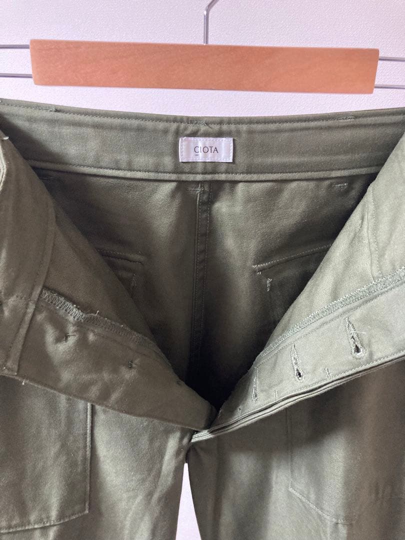 CIOTA スビンコットン バックサテン ベイカーパンツ PTLM-103M 5