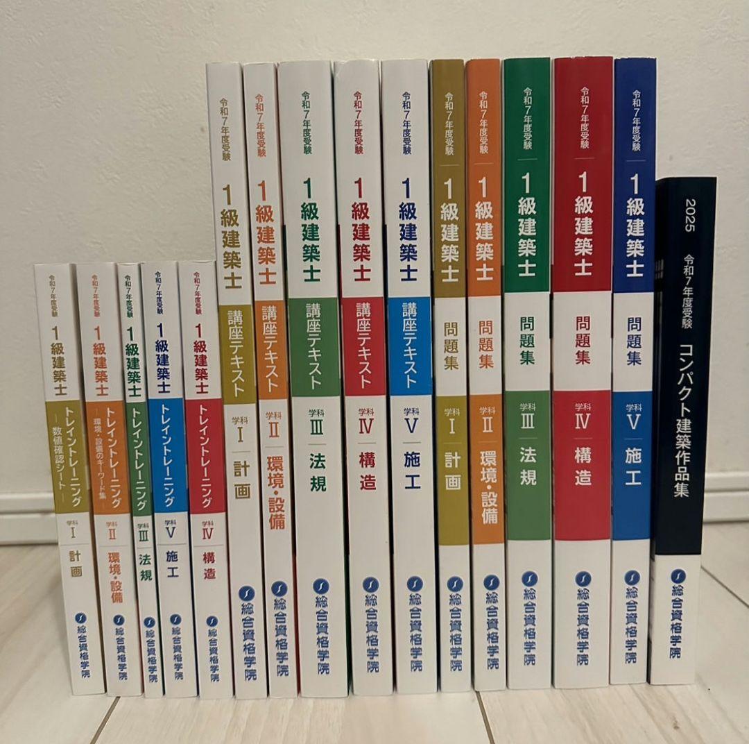 新品未使用最新版】 2025 令和7年 コンパクト建築作品集 建築士 総合資格