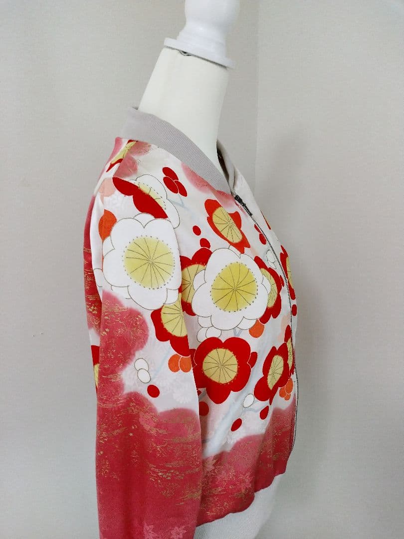 着物リメイク 振袖ブルゾン LL - メルカリ