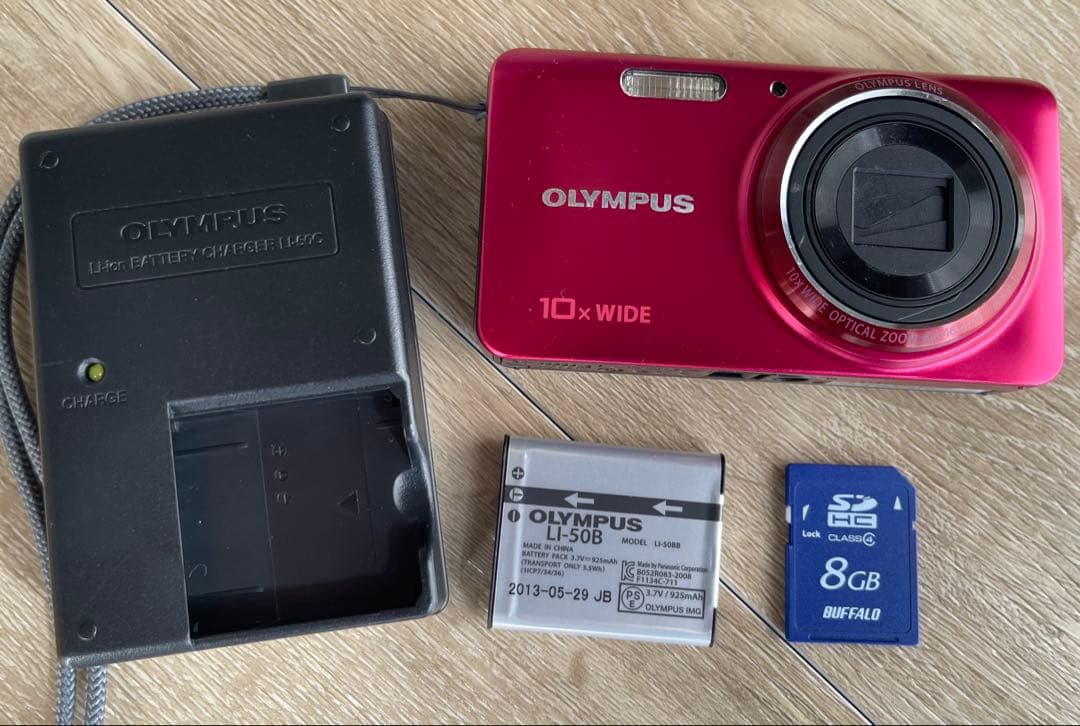 オリンパス Olympus STYLUS VH-520 ピンク 充電器 - メルカリ