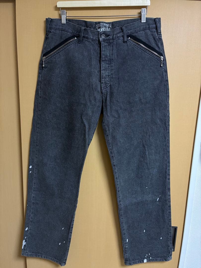 STÜSSY WORKGEAR ダークグレー デニム 36 - メルカリ