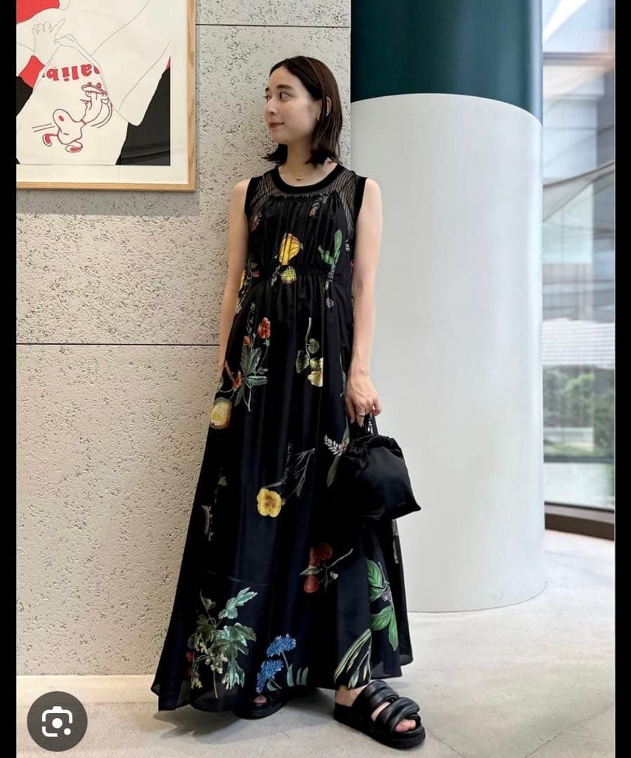 CABaN シルク HARVEST ロングワンピース - メルカリ