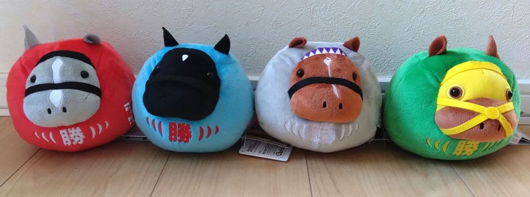 サラブレッドコレクション だるまぬいぐるみ 4種セット - ぬいぐるみ一