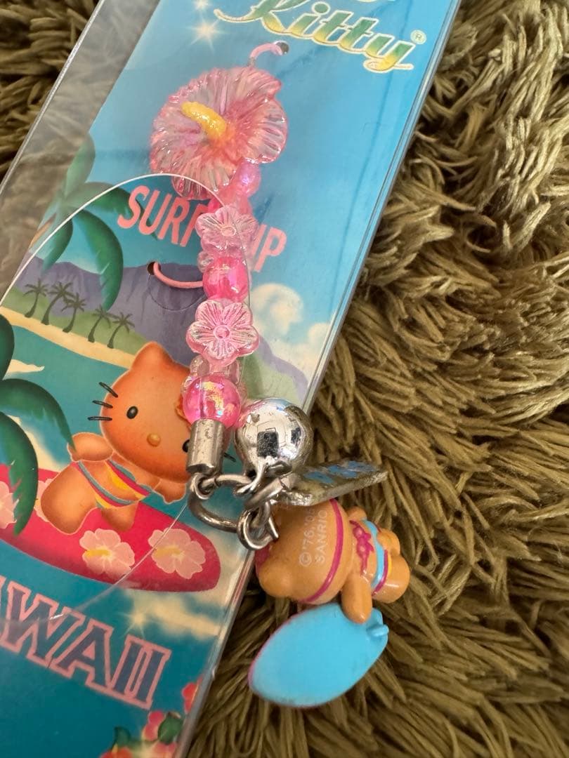 ご当地キティストラップハワイ限定ゴルフ日焼けキティkitty Hawaii