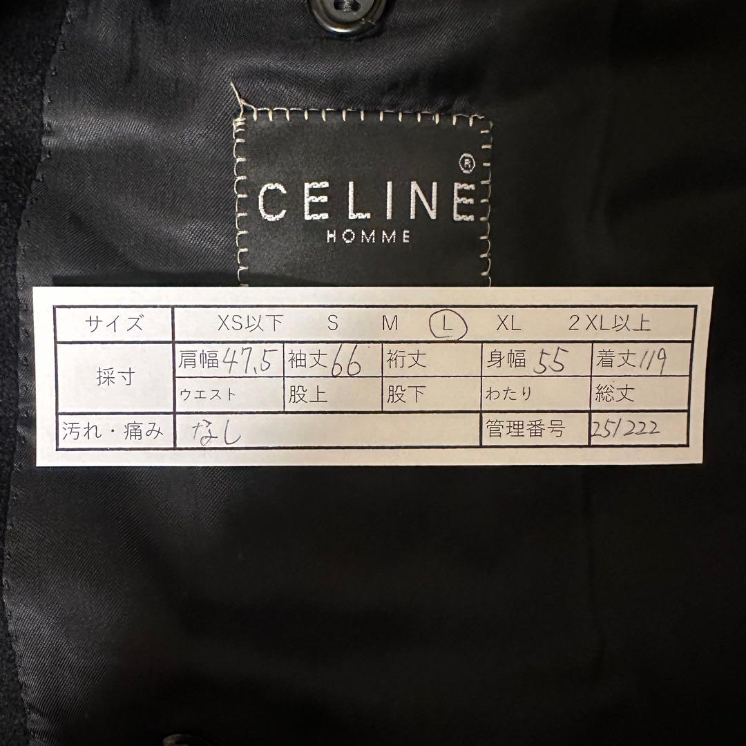 幻の一着】セリーヌ ダブルチェスターコート カシミヤ100