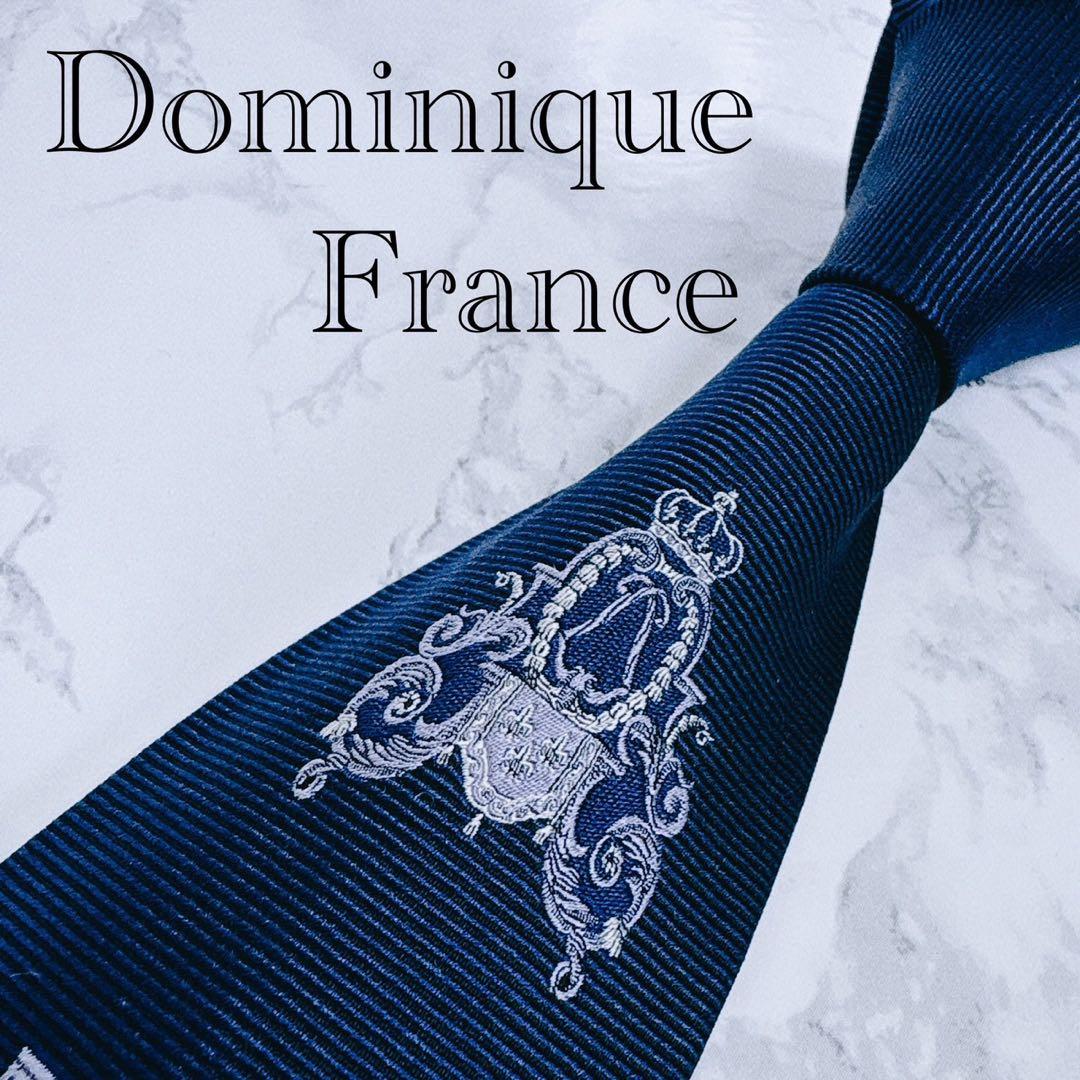 ✨希少デザイン✨ドミニクフランス　大剣に紋章の刺繍　最高級ライン　ネクタイ ドミニクフランス ネクタイ クールドゥソワ 希少 限定 グリーン 最高級