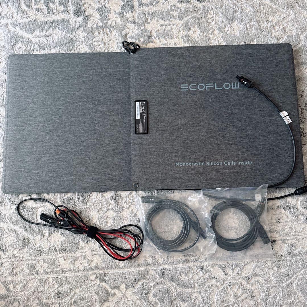 最安値！EcoFlow 110W ソーラーパネル - メルカリ