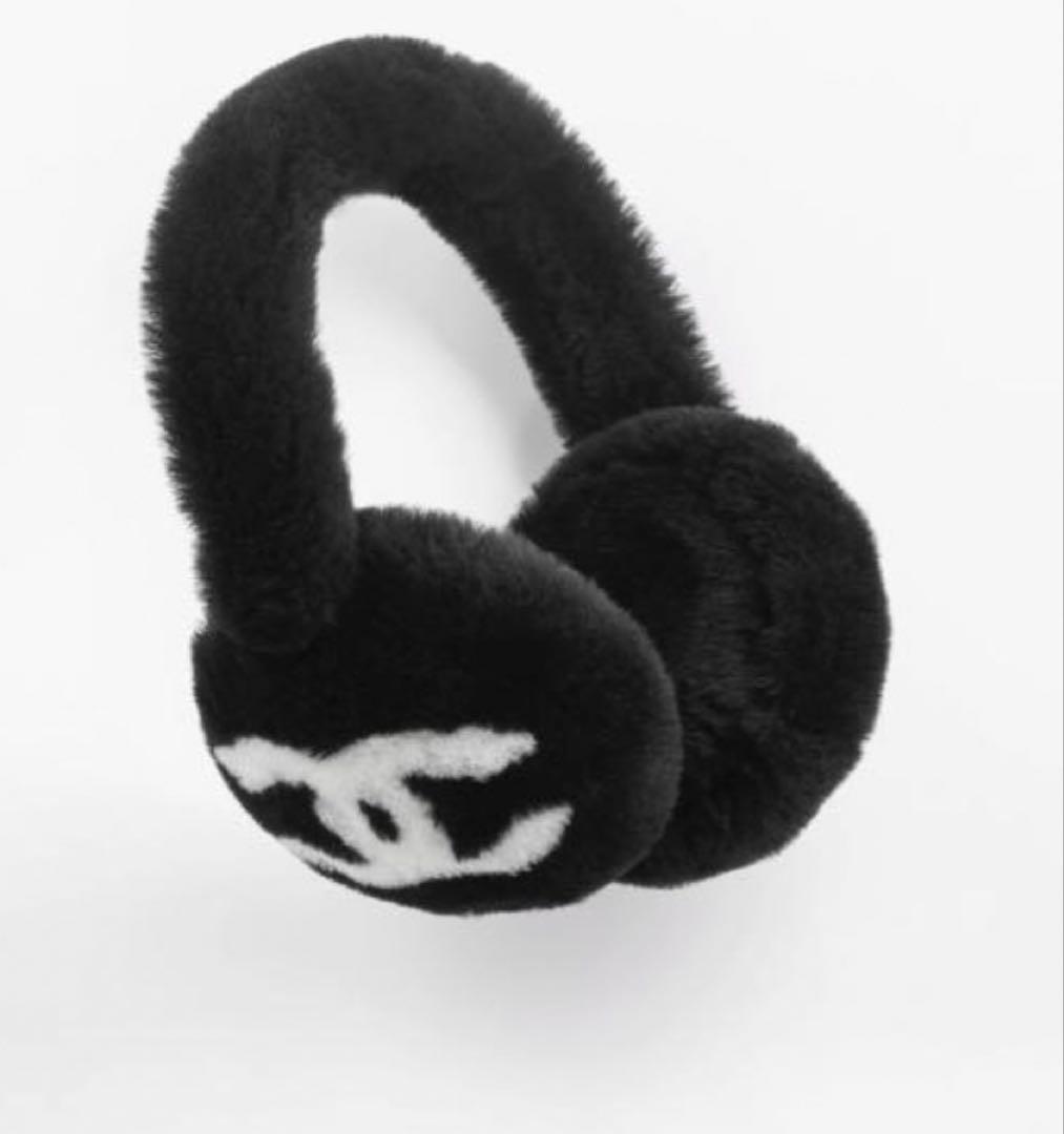 CHANEL♡ 新品ブラックファー イヤーマフ - メルカリ
