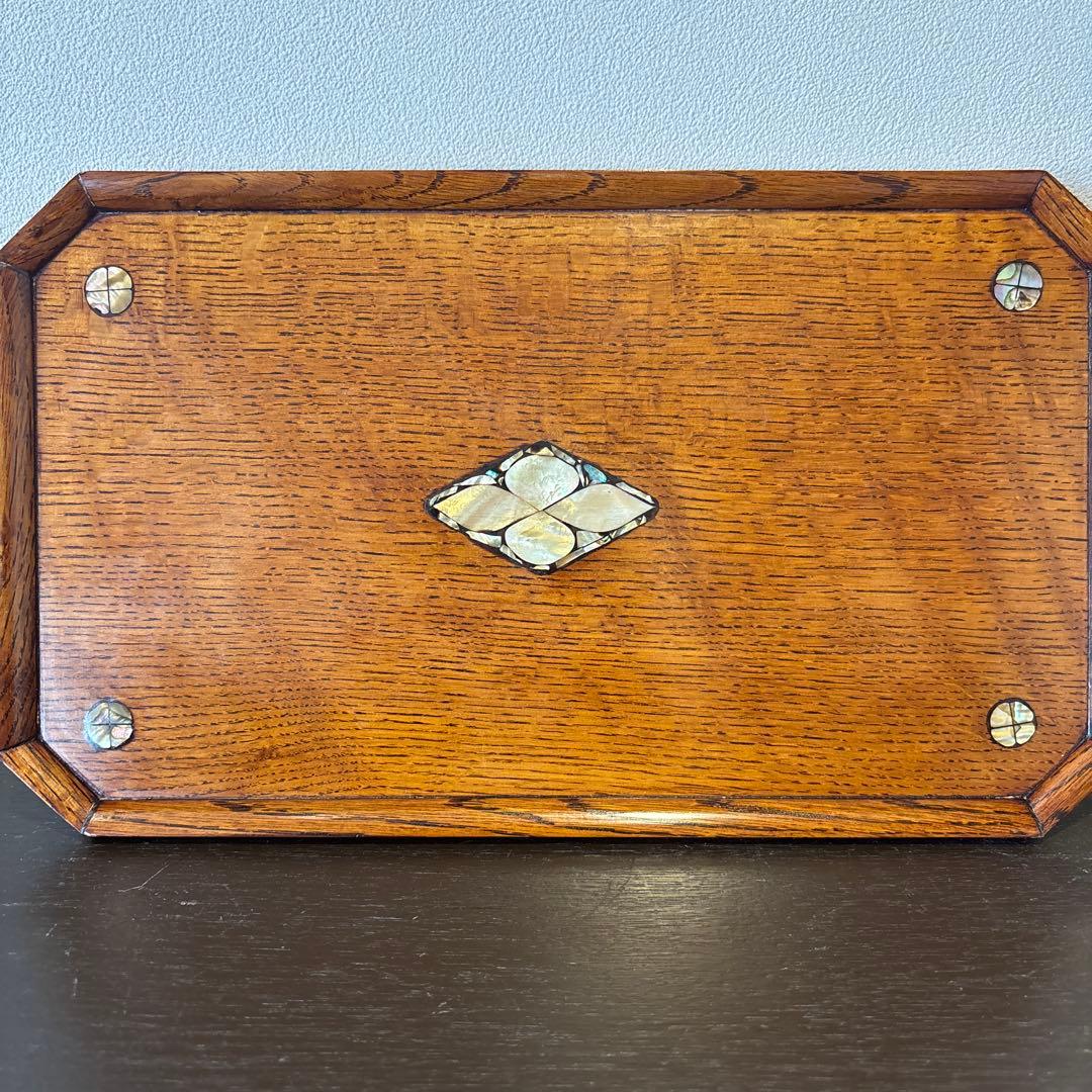 小島雄四郎 螺鈿 楢 小盆 民芸 角切盆 木箱入 黒田辰秋 - メルカリ