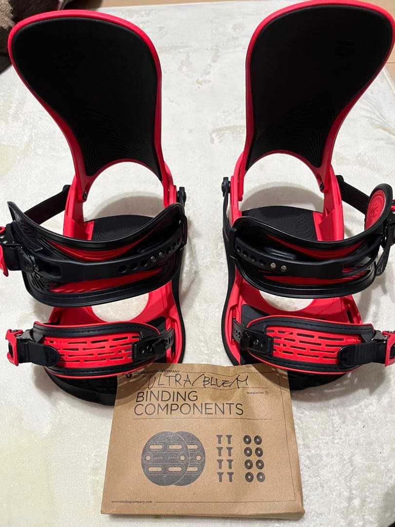 UNION ULTRA BLEAM スノーボード ビンディング レッド/ブラック - メルカリ