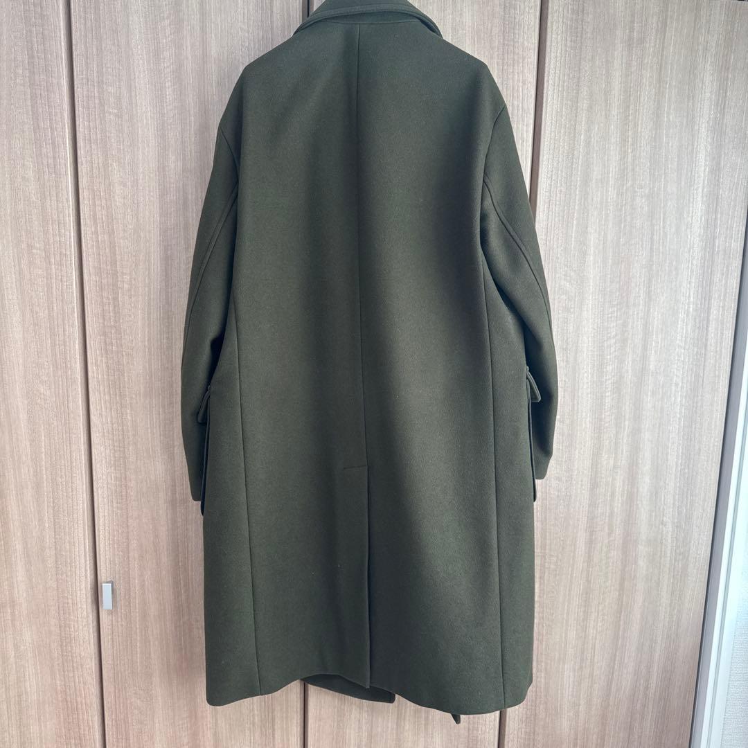 匿名配送】ZARA メンズ ダブルブレストコート モスグリーン - メルカリ