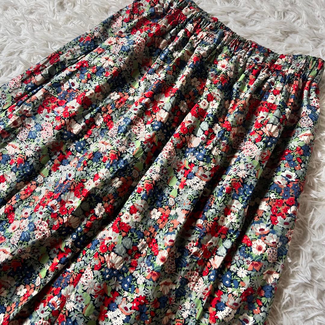 かぐれ kagure リバティ プリント スカート 花柄 ロング スカート