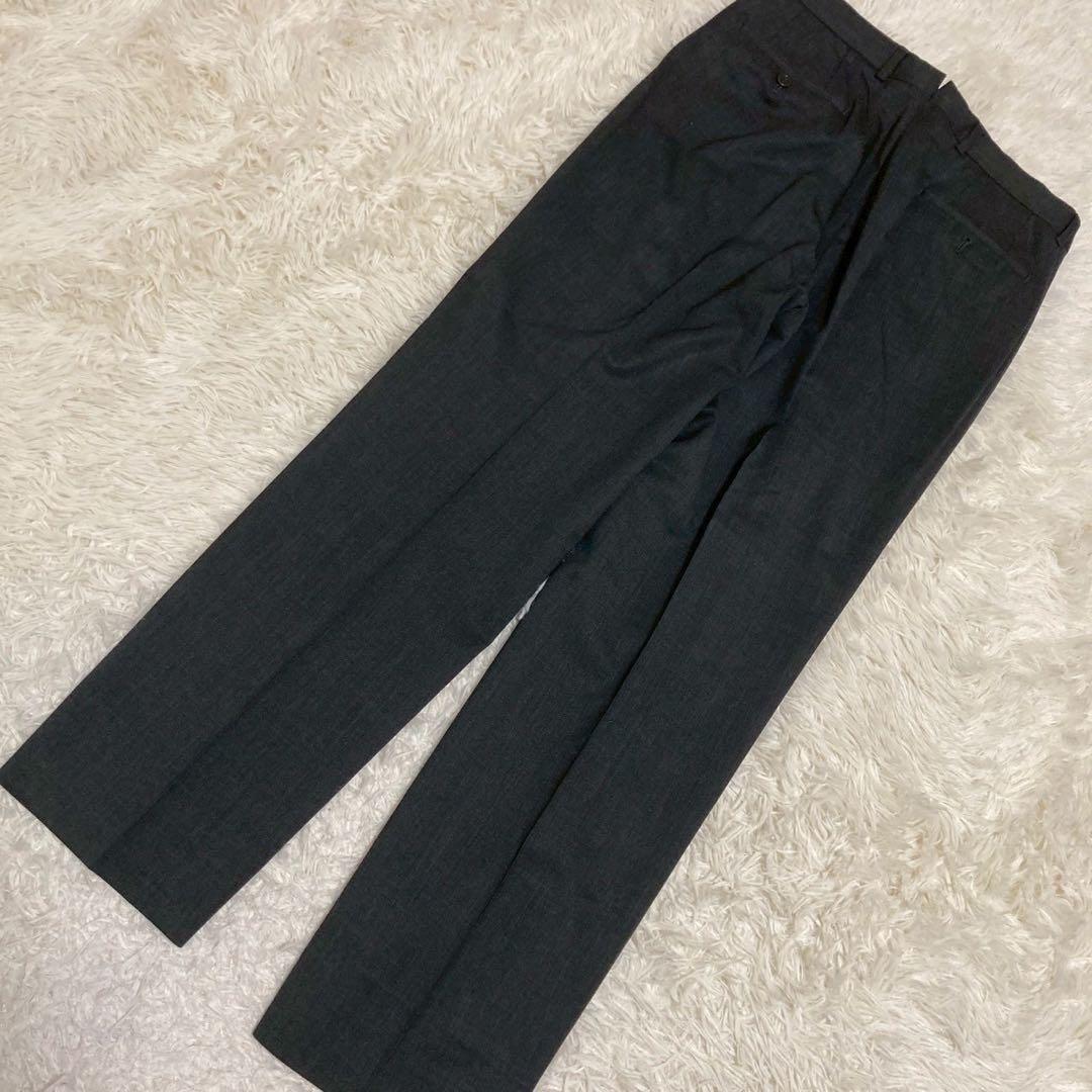 ARMANI COLLEZIONI スラックス チャコール 48 スーツ 上品