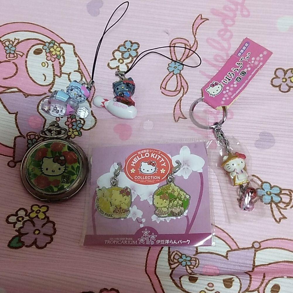 サンリオ ハローキティ ご当地キティ ラウンドワン ストラップ 根付け