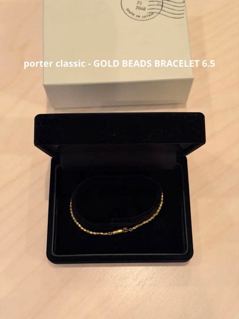 アクセサリー porter classic - GOLD BEADS BRACELET 6.5 GOLD BEADS BRACELET – PORTER CLASSIC KYOTO