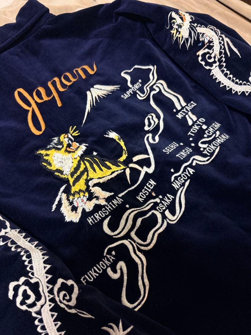 未使用近 KNIFF MAYER 虎龍 地図日本限定 スカジャン vintage - メルカリ