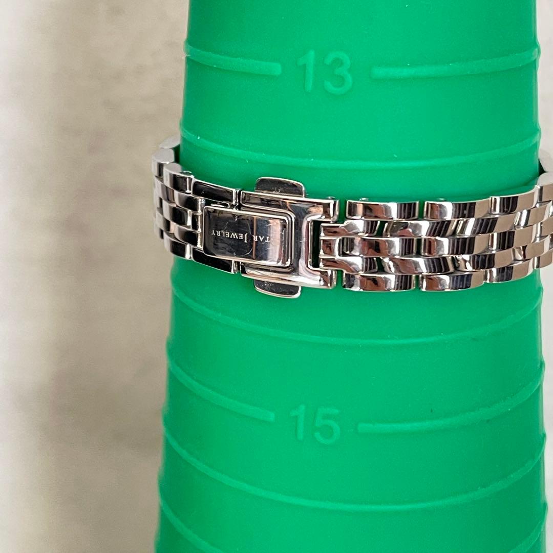 稼動品　美品　スタージュエリー　0.13ct ダイヤベゼル　ソーラー　腕時計