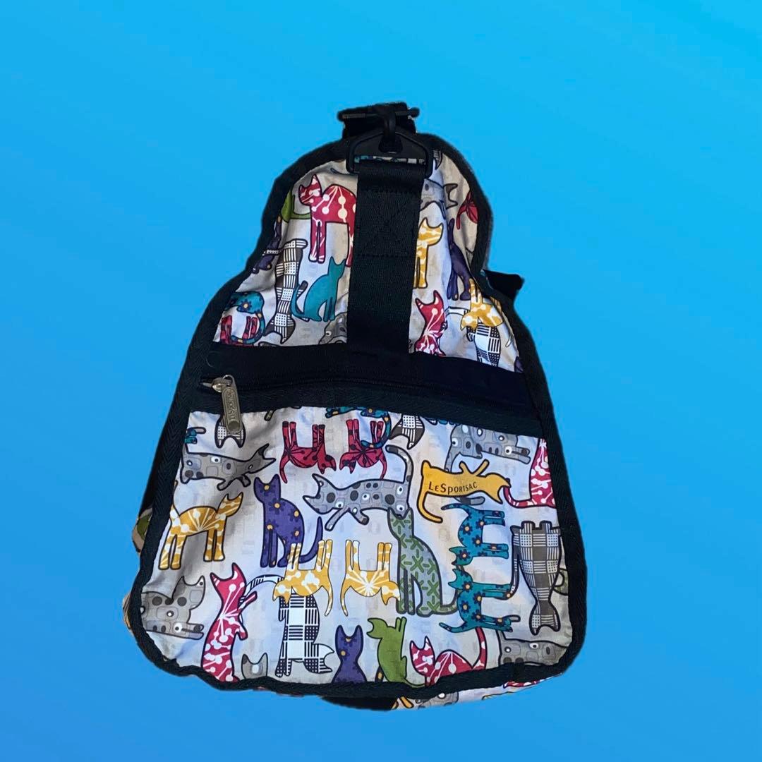 ☆大きいサイズ☆】LESPORTSAC レスポートサック 猫柄 ボストンバッグ