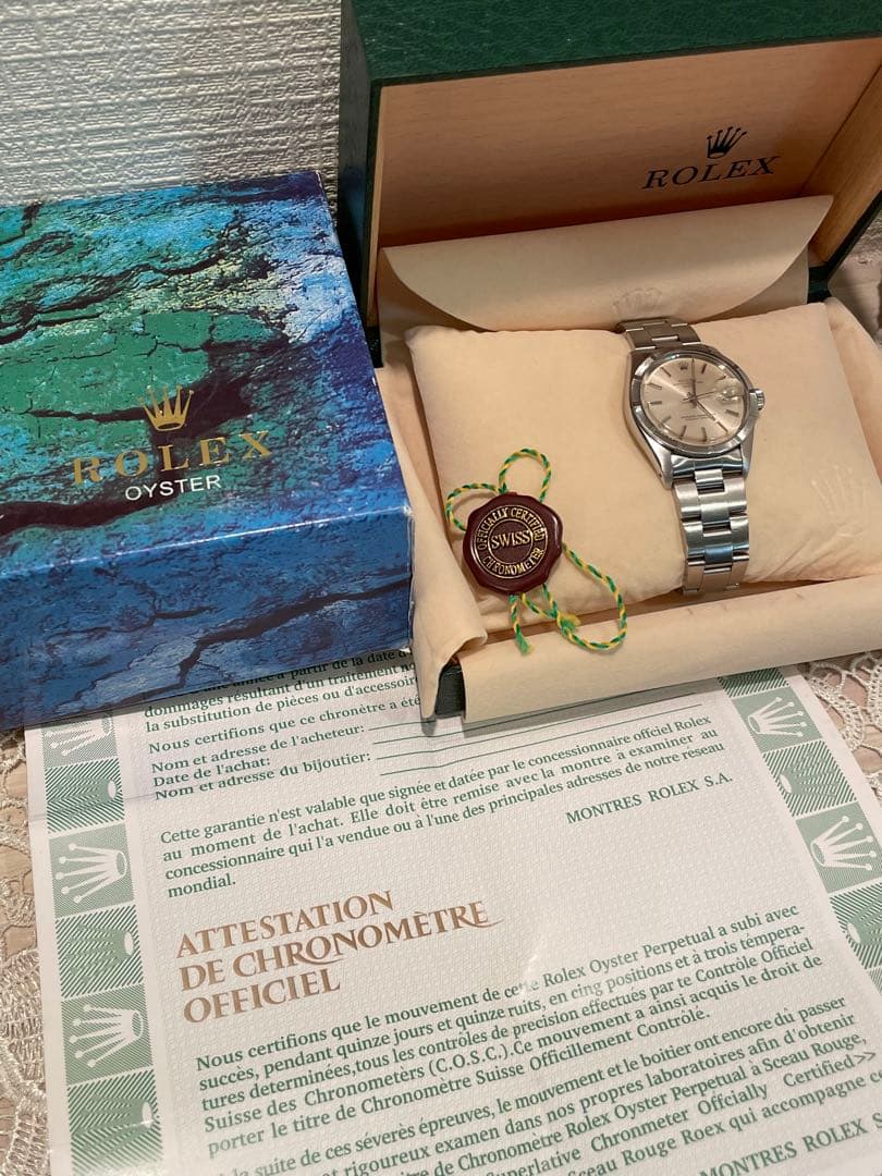 ROLEX オイスターパーペチュアルデイトシルバー1501 41番台アンティーク 1501 シルバー ROLEX（ロレックス）オイスターパーペチュアル デイト