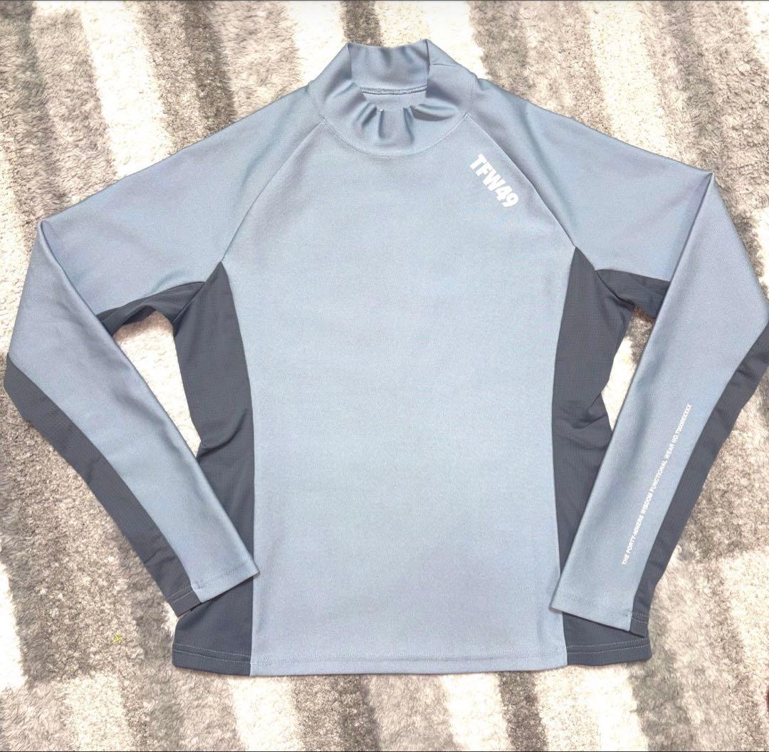 TFW49 ティーエフダブリュー49 モックネック長袖ゴルフシャツ　Mレディース TFW49 - WARM MOCKNECK T | モックネックシャツ | ピンク×ボルドー