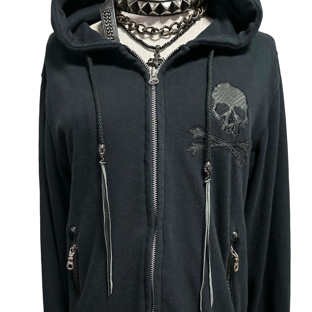 00s custom culture スカル パイソン シルバー925 パーカー - メルカリ
