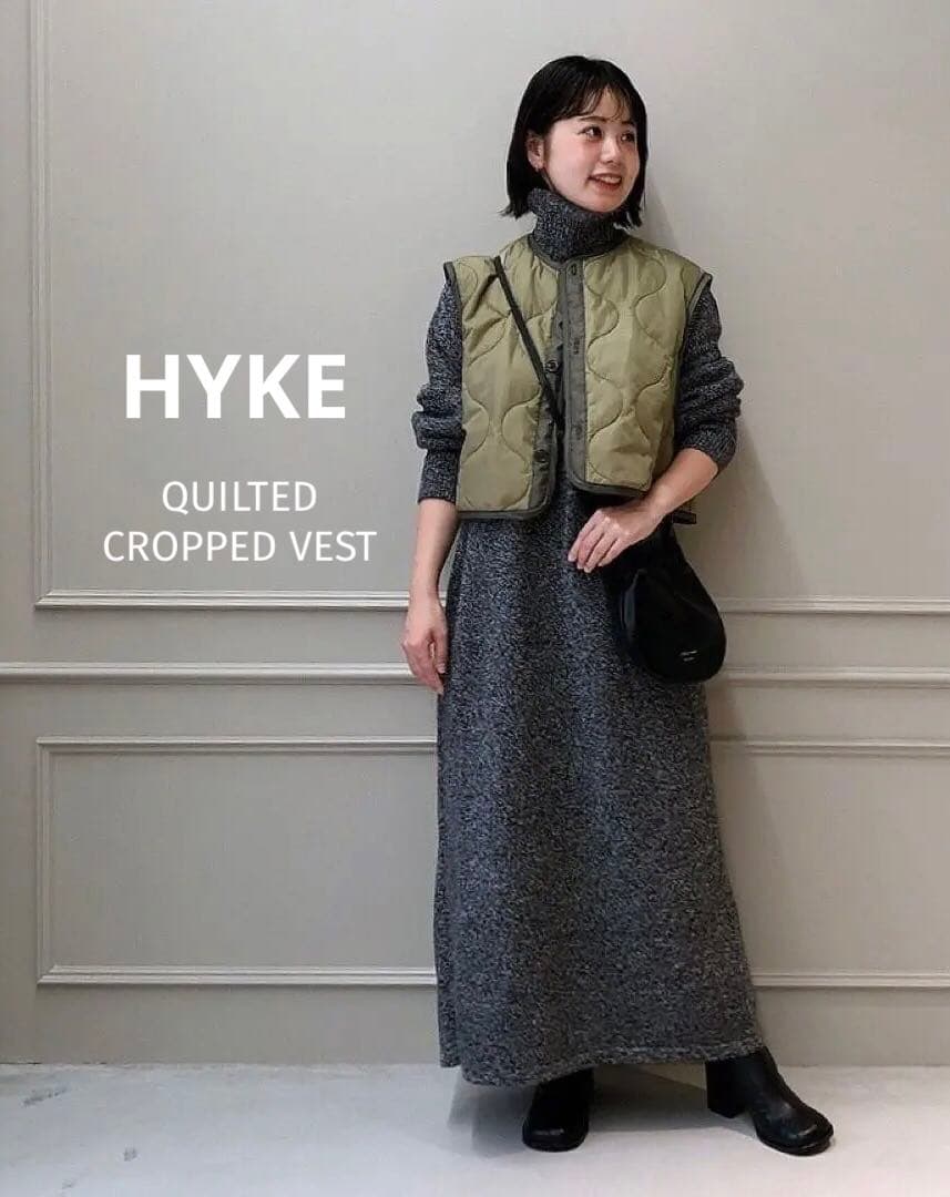 ◇美品◇22AW◇HYKE◇キルティング◇クロップドベスト - メルカリ