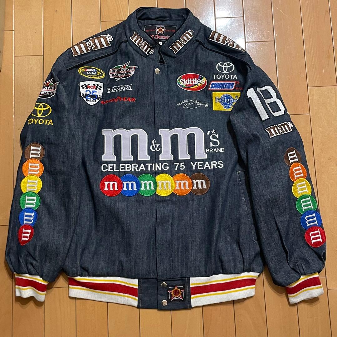 JH DESIGN m&m'sレーシングジャケット総刺繍パッチワーク - メルカリ