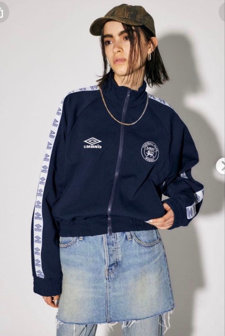 MOUSSY×Umbro トラックジャケット ネイビー - メルカリ