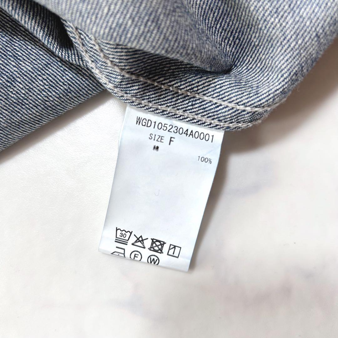 極美品ウィムガゼットインフルエンサーコラボデニムフーディー2025定価