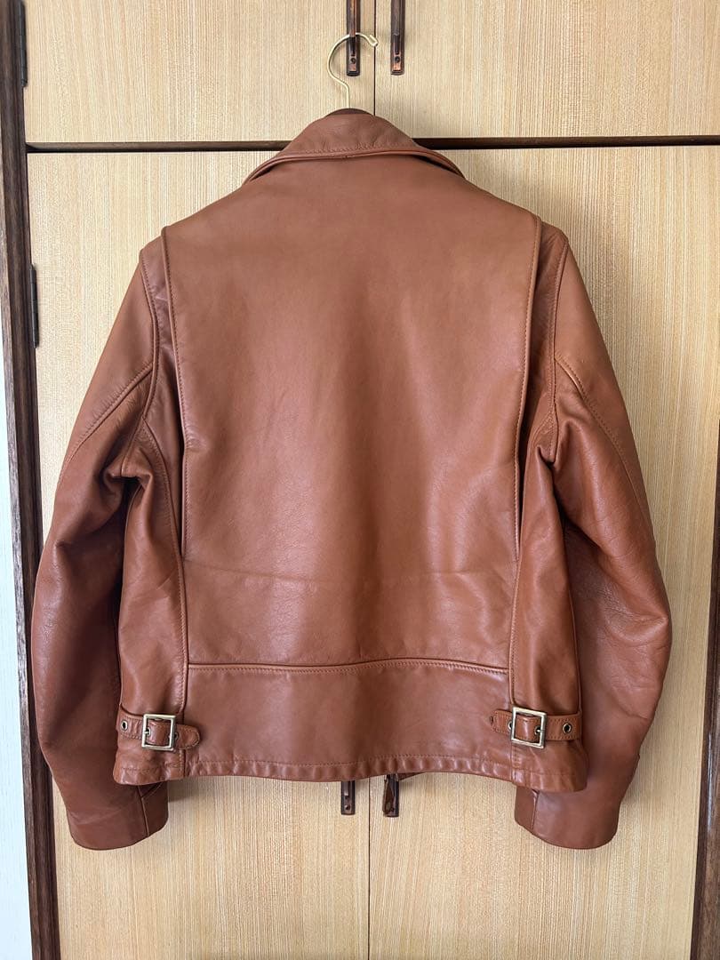 Schott ブラウンレザーライダージャケット