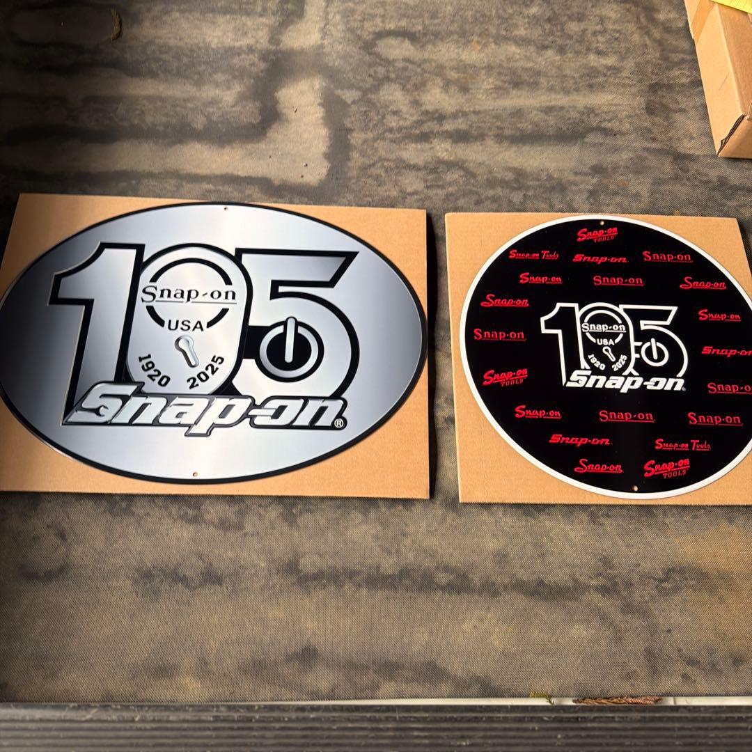snap-on スナップオン 105周年記念 サイン プレート 2種セット - メルカリ