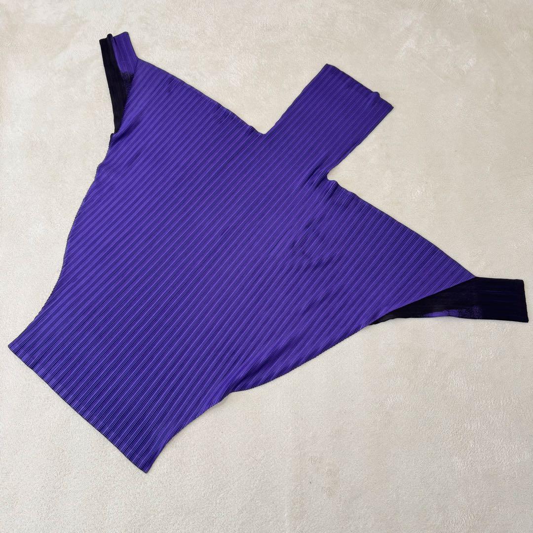 極美品✨PLEATS PLEASE 変形 グラデーション 長袖 ハイネック - メルカリ