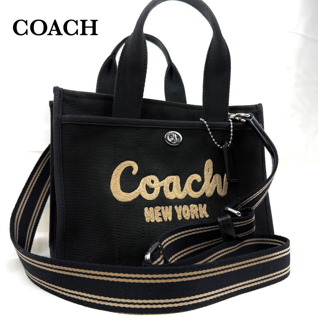 極美品】COACH コーチ カーゴ トート 26 2WAY CP164 黒 - メルカリ