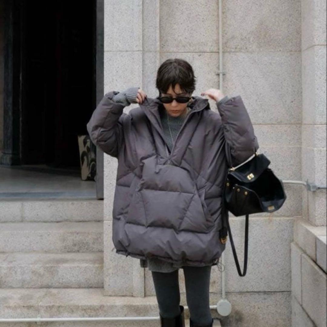 最終値下げ machatt 新品 アノラックダウンコート グレー マチャット