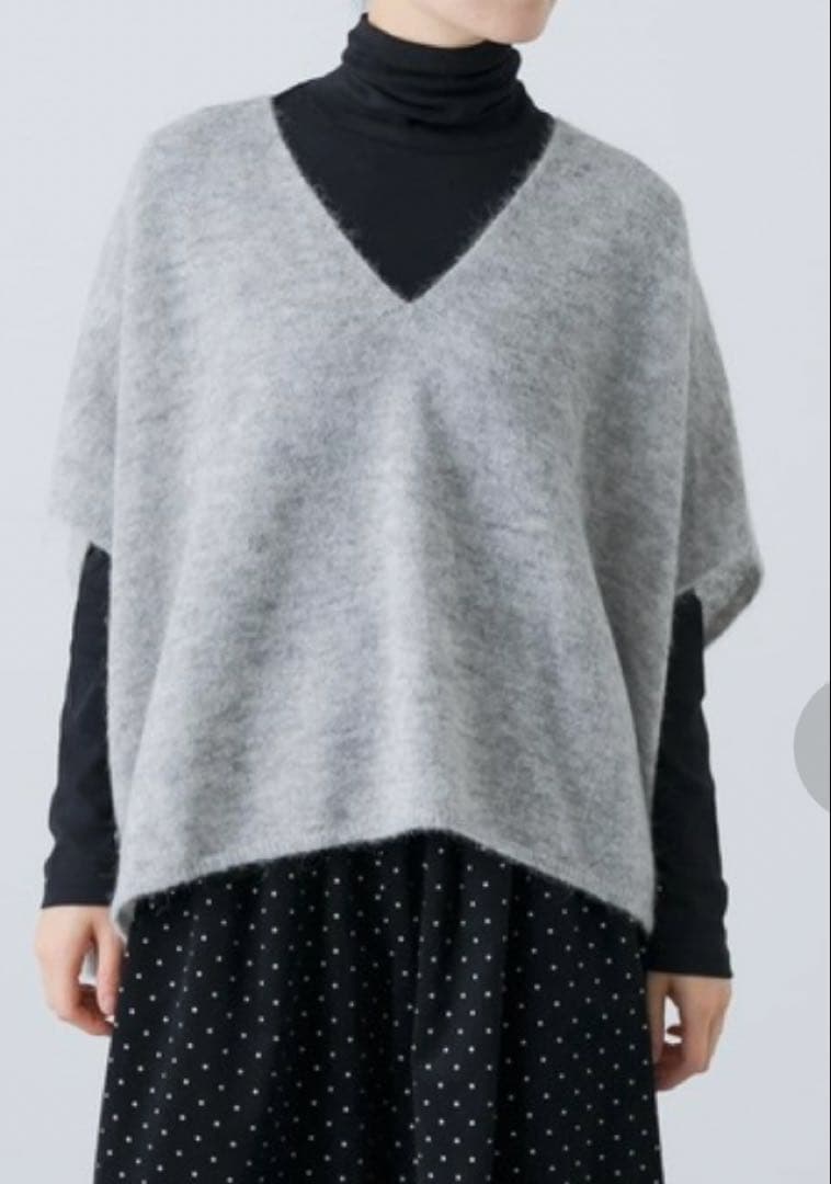かぐれ　アルパカ混ワイドニットベスト かぐれ（カグレ）の「アルパカ混ワイドニットベスト（ニット/セーター
