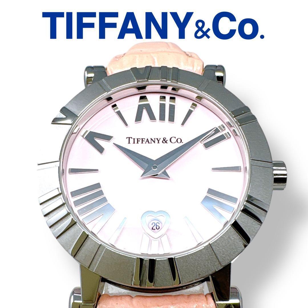 ティファニー アトラス Z1300 革ベルト ピンク レディース 時計 ブランド Amazon.co.jp: ティファニー TIFFANY アトラス Z1300.11.11A31A41A