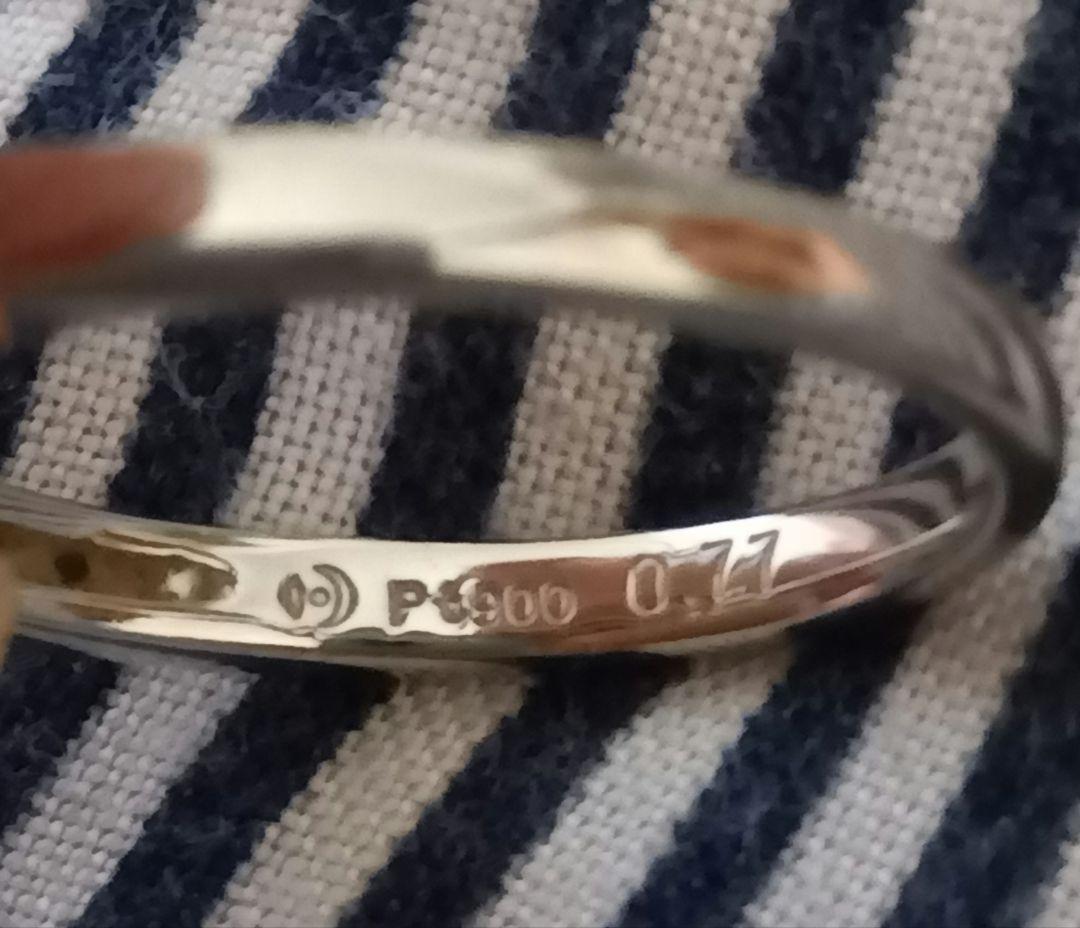 美品☆TASAKIのアクアマリン✕ダイヤ PT900 指輪 10号リング 刻印有