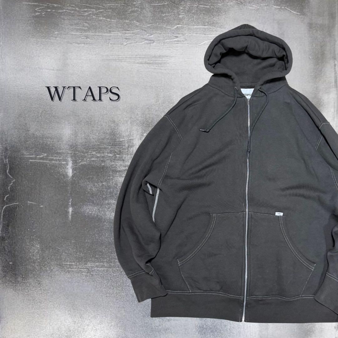 WTAPS BLANK ZIP HOODEDフルジップパーカー グレー L - メルカリ