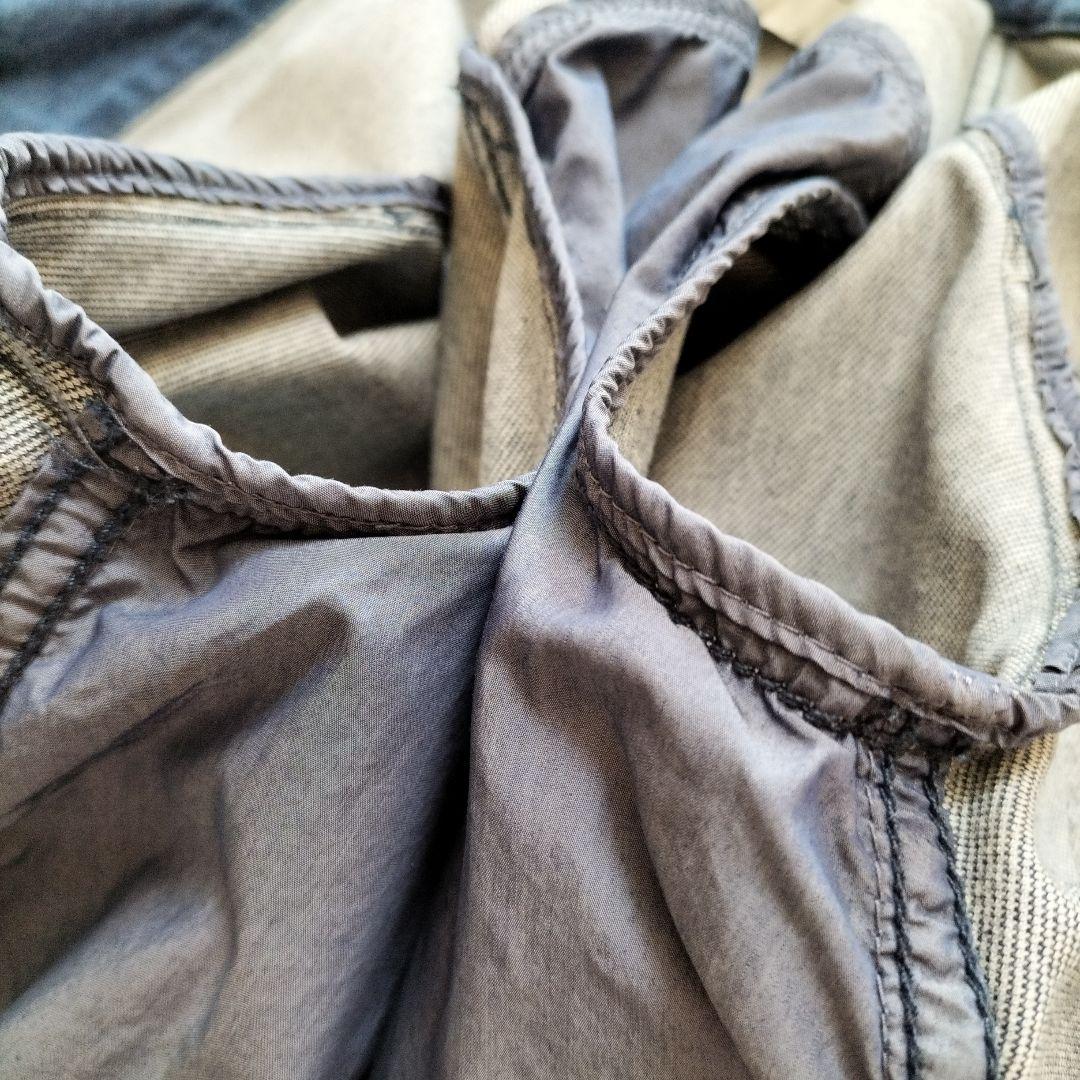 モラビト デニムジャケット 異素材 切替え 七分袖 40L - メルカリ