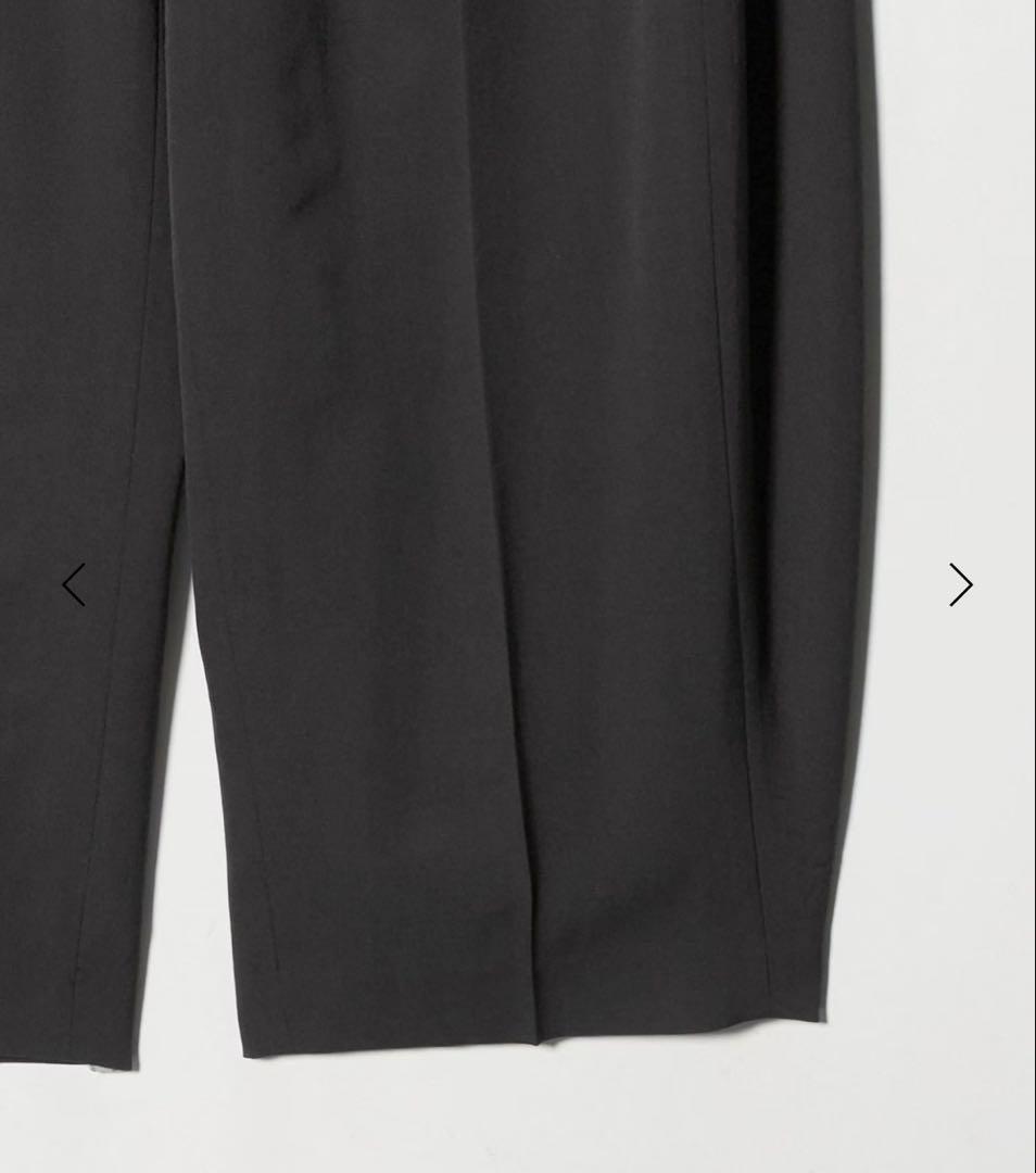 試着のみ【ROKU ロク】グレーカーブパンツ 34サイズ 日本製 今期