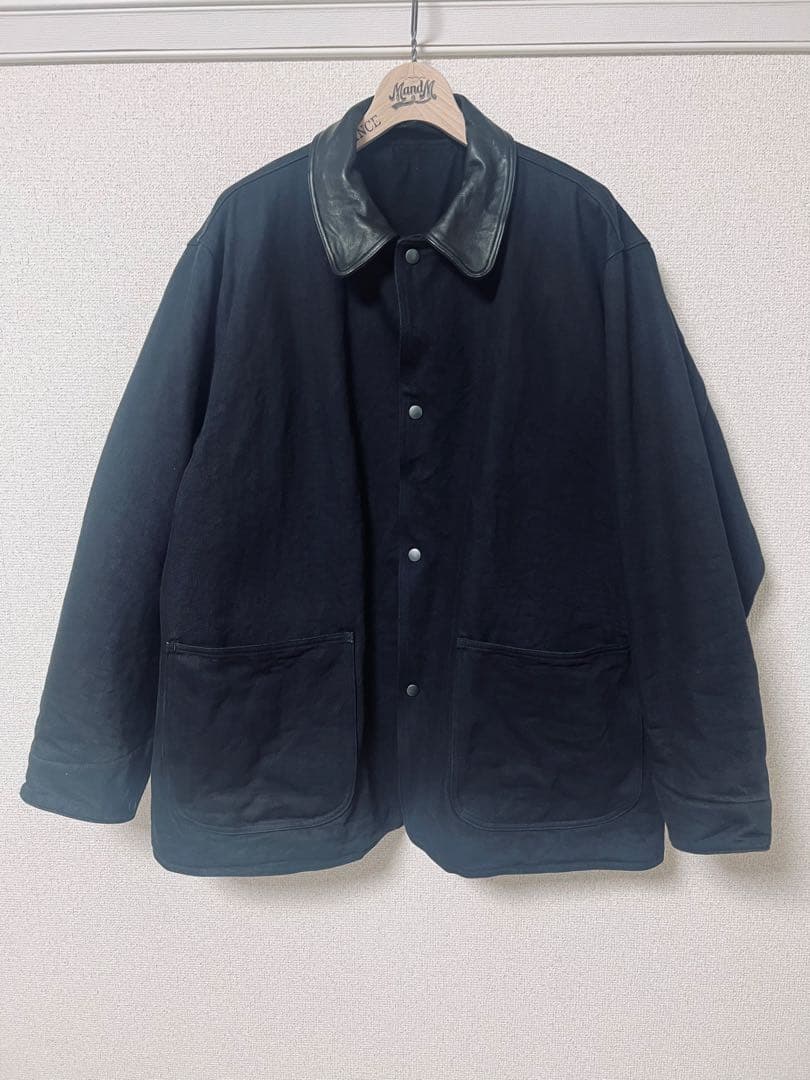 25aw COMOLI デニム レザー ワーク ジャケット SIZE3 - メルカリ