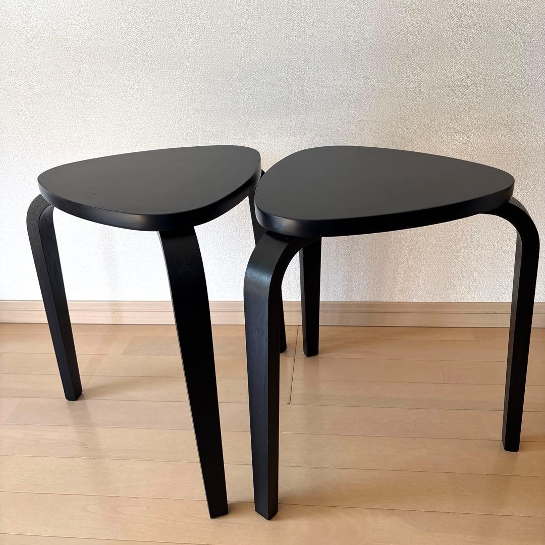 IKEA イケア KYRRE シルレ スツール 2脚セット ブラック - メルカリ