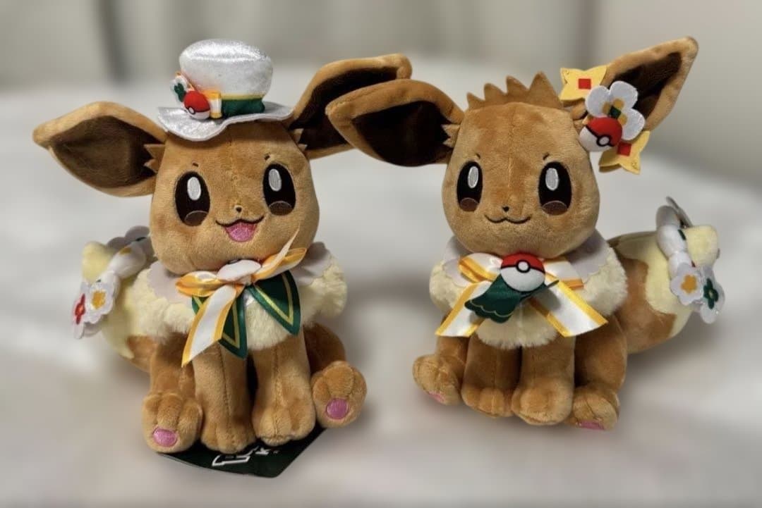 ポケパーク カントー カーニバル衣装 イーブイ ぬいぐるみ 2種セット