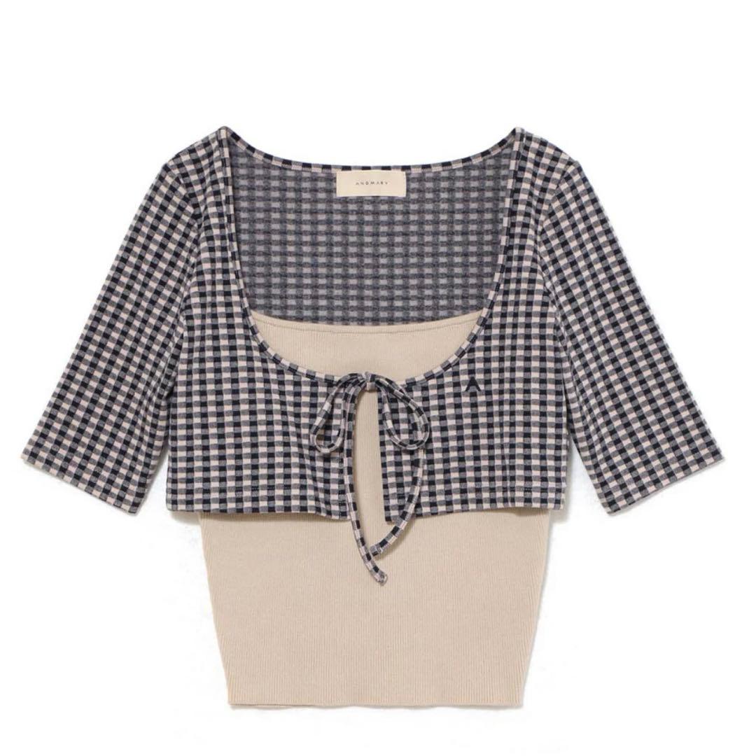 Ava gingham check tops - メルカリ