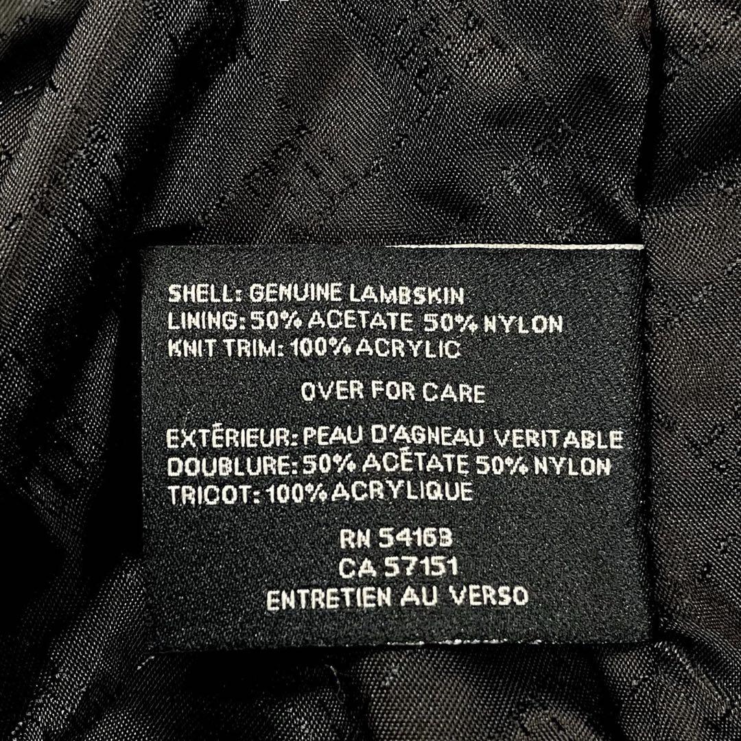 COLE HAAN ラムレザー ボンバージャケット 本革 フライト S