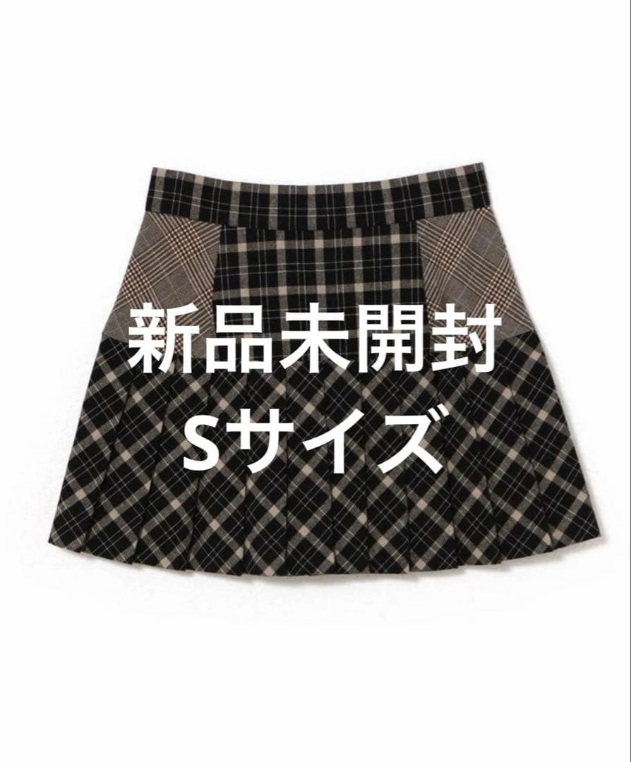andmary ♡ Coco check pleats skirt ANDMARY】Coco check mini pleats skirt