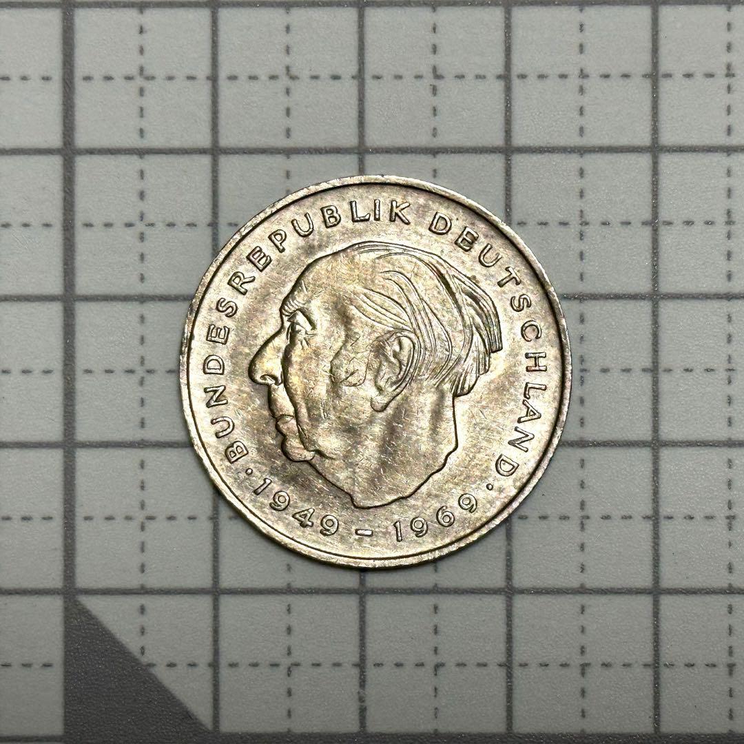 ドイツ 2マルク 1974年 古銭 硬貨 貨幣 - メルカリ