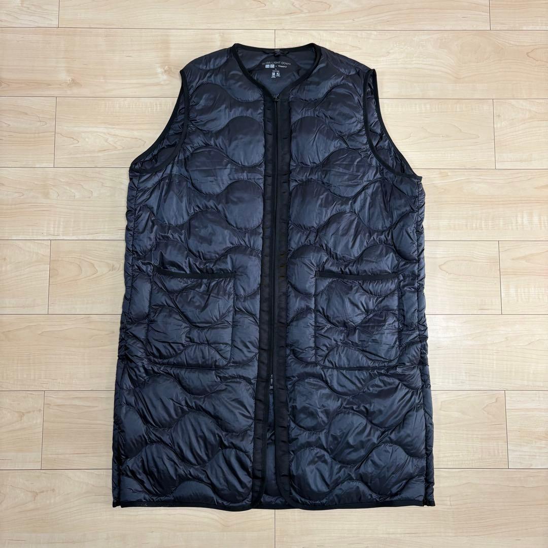 美品】UNIQLO× Theoryウルトラライトダウンロングベスト L - メルカリ