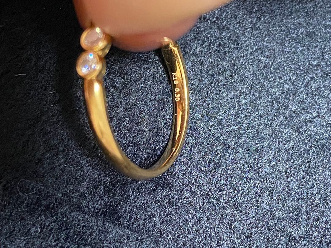 ハーフエタニティリング K18 ダイヤモンド 0.3ct Bague03